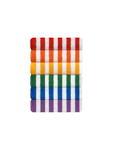 Teto 6-Piece Striped Mix Supima Cotton 230g Towel Set