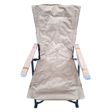 後背優化鐵鋁款大川椅 4件裝  卡其色  1個