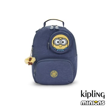 KIPLING x MINIONS 『首爾包』丹寧藍機能後背包-SEOUL S WINDOW