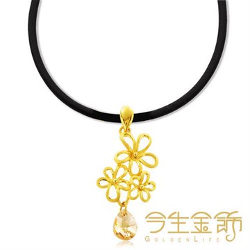 【今生金飾】花之魅墜(時尚黃金墬子)