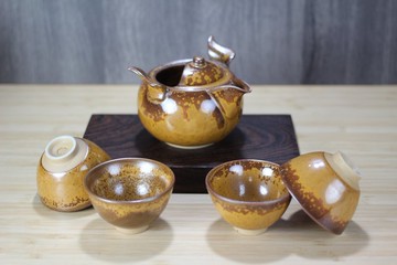 【送禮好物】結晶釉 鸞翔茶具組 茶壺茶杯 陶藝名家葉敏祥作品