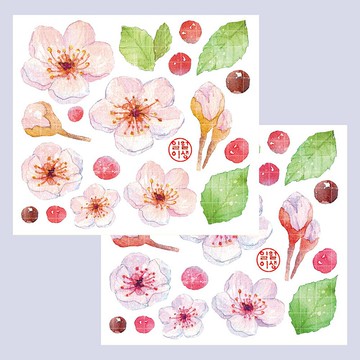 櫻花貼紙 (1月2日)