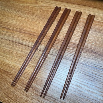 手鉋八角木筷-拭漆