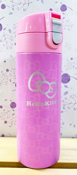 【震撼精品百貨】凱蒂貓_Hello Kitty~日本SANRIO三麗鷗 KITTY不鏽鋼保溫瓶(400ML)-緞帶#24345