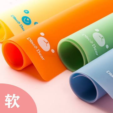 🎀免運臺灣有貨🎀學生考試墊闆軟糖果色A4書寫墊闆A3書法用墊帶刻度兒童寫字闆餐墊