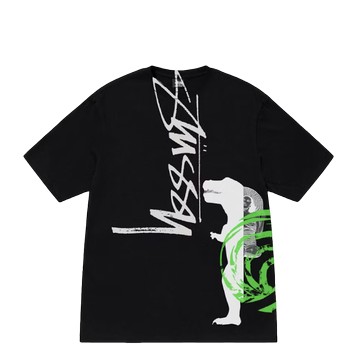 STUSSY DAVID CARSON DINO TEE BLACK