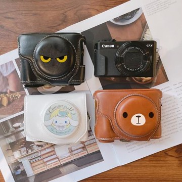 適用于佳能G7 X相機套g7x2G7X3相機包保護套殼皮套可愛數碼單肩包