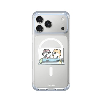 iPhone 17 Pro Max ClearX (MagSafe 兼容) 冰透藍 - 嗨小強 Hi John - 平凡的幸福
