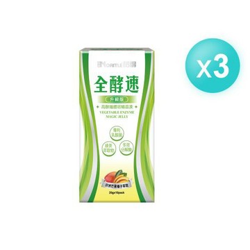 【NORITLE諾得】全酵速高酵孅體宿暢晶凍10入x3盒(葡萄)
