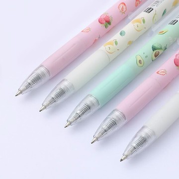 優質水果按壓筆 廣告筆可愛文具筆防滑筆 學生寫字婚禮簽到中性筆原子筆 公關贈品筆 贈品禮品