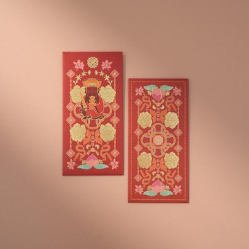 紅包袋6入組/財神爺/豐盛富貴