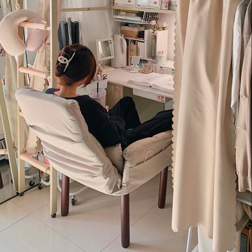 精選好品~懶人臥室沙發房間電腦單人休閑宿舍懶人椅小戶型陽臺折疊靠背躺椅 雙11全館免運