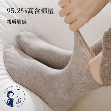 NicoFun 愛定做 6雙 高含棉羅紋短筒直角襪 鬆口短襪 無骨縫頭 抗菌棉襪 運動襪(女襪22.5-25cm)