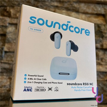 聲闊 Soundcore R50i NC 真無線 藍牙耳機 入耳式 黑/白/粉/藍 主動降噪 通話清晰 2年保