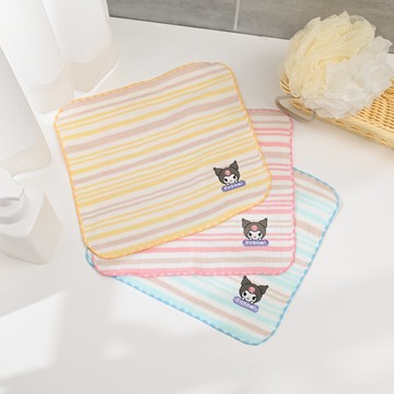 酷洛米繡花紗布手帕巾-多色任選