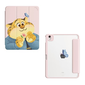 【正版授權】Disney動物方城市-洪金豹的少女心強悍磁吸iPad三折/Y折保護殼