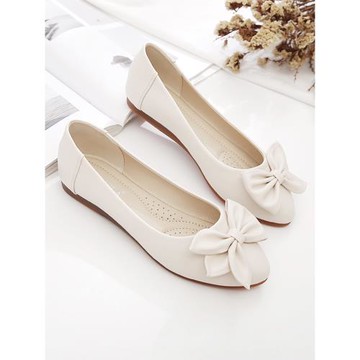 單鞋女2025新款春秋季豆豆鞋夏款女鞋子百搭媽媽鞋軟皮軟底平底鞋