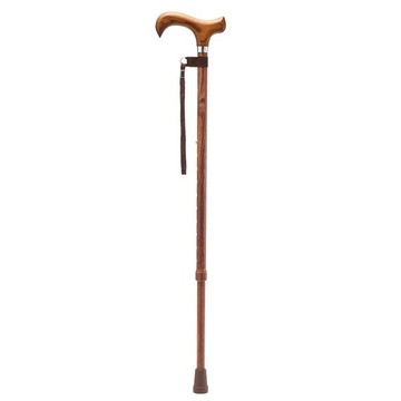 【海夫健康生活館】Merry Sticks 悅杖醫療用手杖(未滅菌) 天然木紋系列 白楊木握柄 兩段式手杖(栓木)