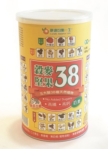 康迪 穀麥堅果38 500公克/罐 (台灣製造) 五穀粉
