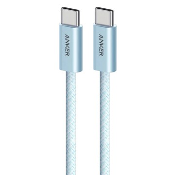 ANKER 240W Type-C-Type-C 耐髒充電線 A8060  1m  冰湖藍  1個