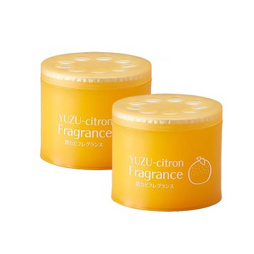 (2罐超值組)AIMEDIA艾美迪雅-廁所浴室防霉芳香劑85g/罐-柚子(潮濕的浴室必備,日本製,防霉除臭,有寵物也可以用)