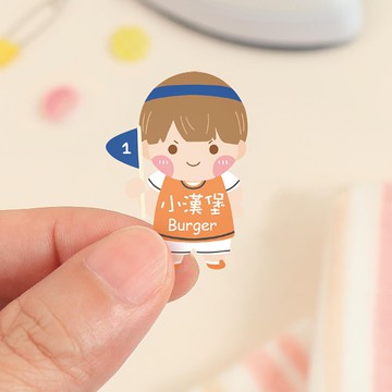 【正版原創】熨燙式 防水燙布貼-男孩運動會/60入-燙F款