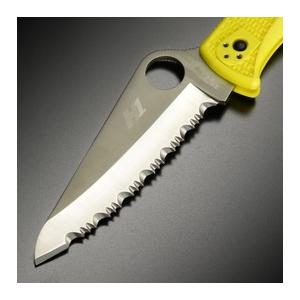 Spyderco 折りたたみナイフ PACIFIC SALT 波刃 スパイダルコ フォールディングナイフ フルセレーション