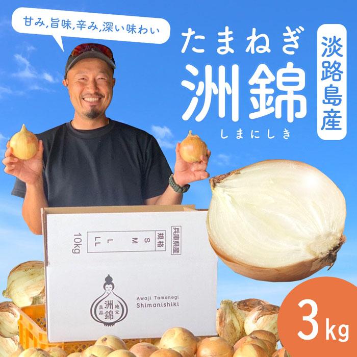 玉ねぎ 淡路島 ３ｋｇ 洲錦 （しまにしき） たまねぎ タマネギ オニオン onion 淡路島産 