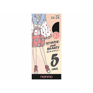 儂儂 non-no 天鵝絨5公分襪(2雙入)【小三美日】