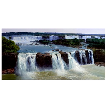 【御畫房】天瀑之二 國家一級畫師手繪油畫60×120cm(VF-148)