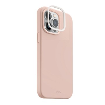 UNIQ UNIQ LinoHue 液態矽膠雙色鏡頭防摔手機殼 支援Magclick iPhone 14 Plus (6.7 吋) 粉色