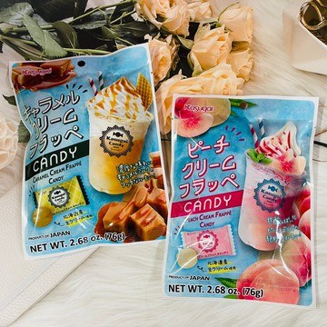 潼漾小舖 日本 kasugai 春日井 星冰樂風味糖 76g 焦糖星冰樂/蜜桃星冰樂