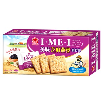 [家速配]義美美味芝麻燕麥蘇打餅192g