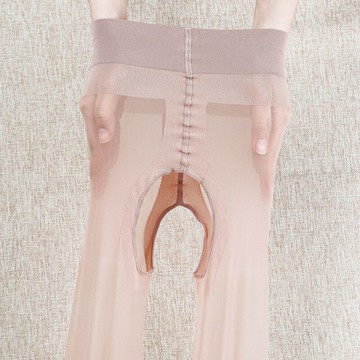 3雙永春任意剪超薄開擋肉色絲襪女免脫雕空大碼空襠連褲襪夏 膚色