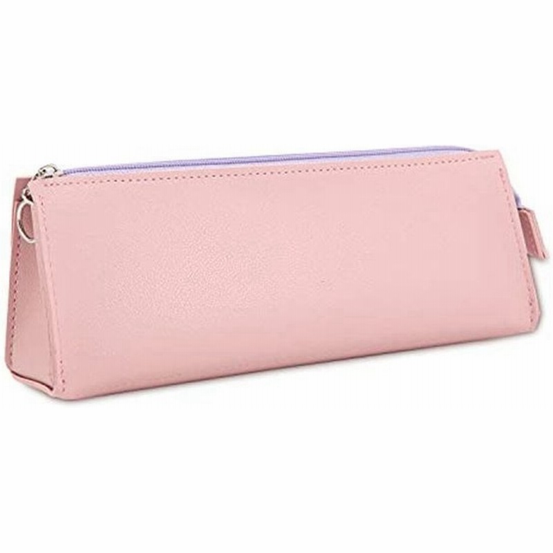 Cogicogi ペンケース 大容量 おしゃれ 筆箱 中学生 高校生 大人 Puレザー製 ギフトペンポーチ 三角形メガネケース ピンク 通販 Lineポイント最大0 5 Get Lineショッピング