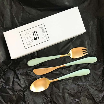 葡萄牙 Cutipol  ALICE  青玉金 兒童三件組