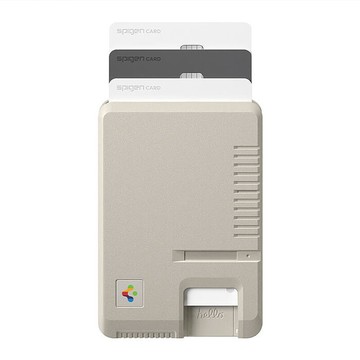 Spigen iPhone Classic LS Mag Fit Wallet with Magsafe Stone-磁吸復古卡套(經典米色)