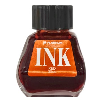 PLATINUM 白金牌 鋼筆專用墨水 INK-400 30cc  紅色  1瓶