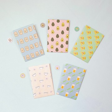 // 五入組 // 美味食物紅包袋 — 豐盛篇 —