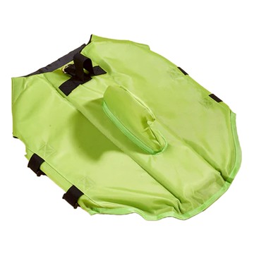 寵物救生衣 小型犬救生衣 鯊魚鰭  S(胸圍44~54)  草綠色  1件