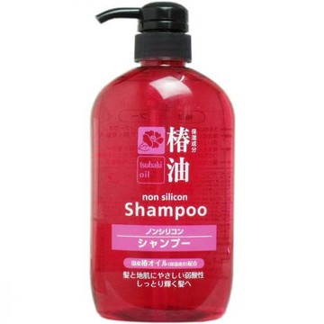 熊野油脂 椿油 無矽靈洗髮精 600mL