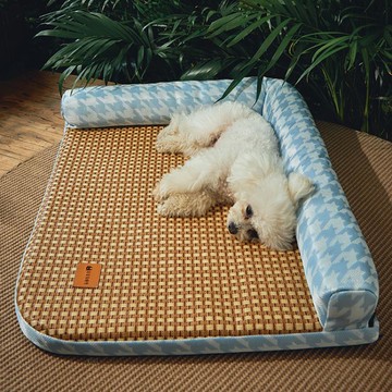 狗窩夏天涼窩四季通用可拆洗中小型犬狗床泰迪寵物涼席狗狗睡墊子【林之舍】