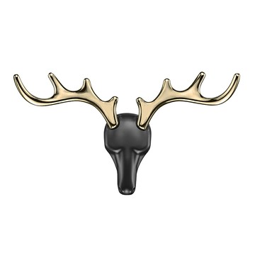679 鋅合金掛勾 (需鑽孔鎖螺絲) 動物鹿角造型 掛衣勾 衣帽勾