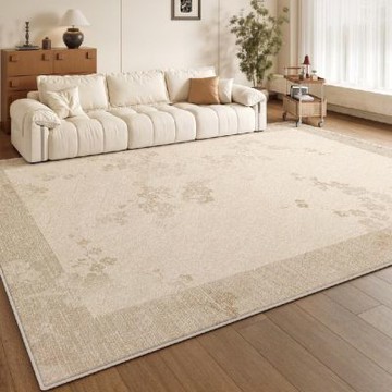 【匠俱】客廳新中式風 地毯 200x340cm 輕奢高級感全鋪地墊 免洗可擦耐髒沙發墊