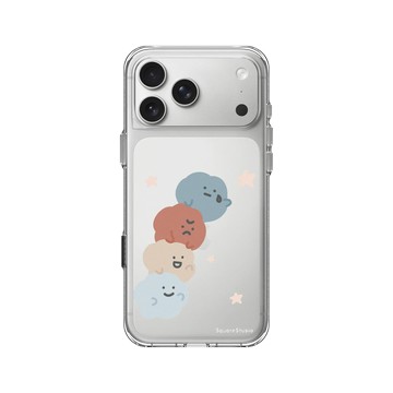 iPhone 17 Pro Max Clear Case（相機按鈕） 透明 - Square Studio 方坊 - 摘星星