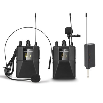 無線領夾麥克風一拖二U段小蜜蜂會議演講演出采訪UHF無線頭戴話筒【北歐家居生活】