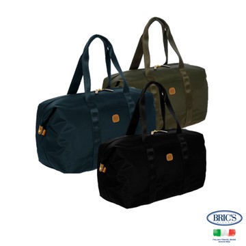 【BRIC’S】 義大利時尚 L 尺寸 X-Bag 2合1摺疊旅行袋 附小側背包背帶