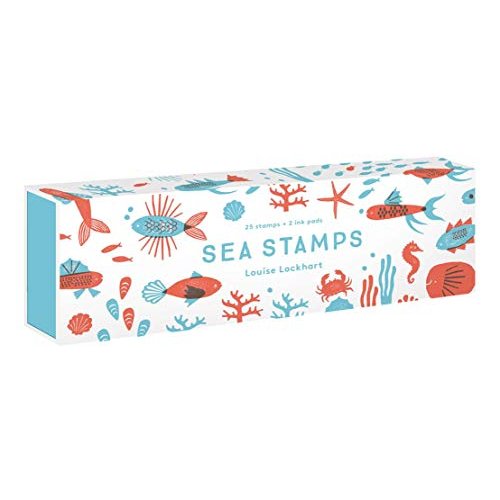 Sea Stamps: 25 Rubber Stamps and Two Ink Colors