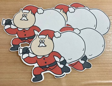 奇怪的聖誕老人貓貼紙