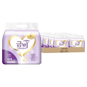 Geumbi 韓國原裝進口 Plus 成人褲型紙尿褲  L  10片  8包